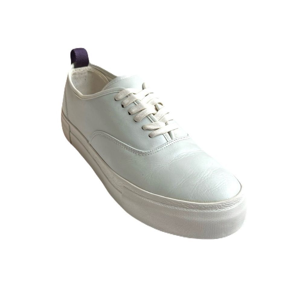 Eyty’s White Leather Casual Sneakers